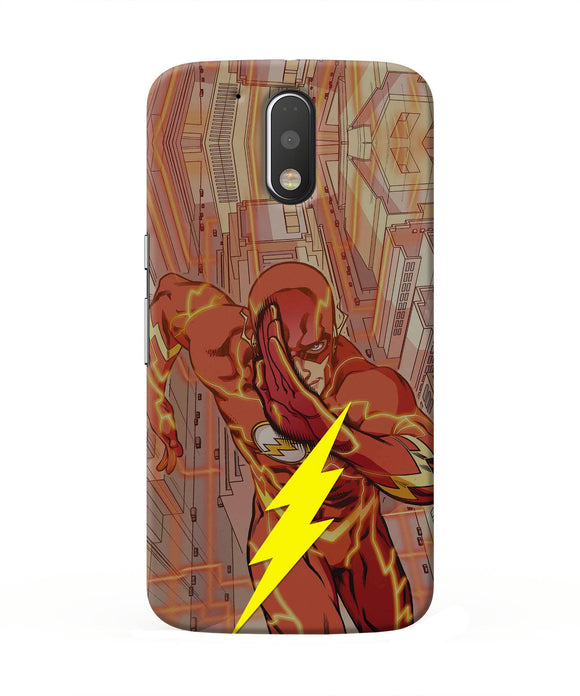 Flash Running Moto G4/G4 plus Real 4D Back Cover