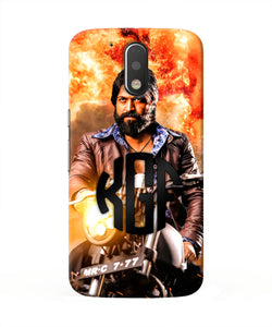 Rocky Bhai on Bike Moto G4/G4 plus Real 4D Back Cover