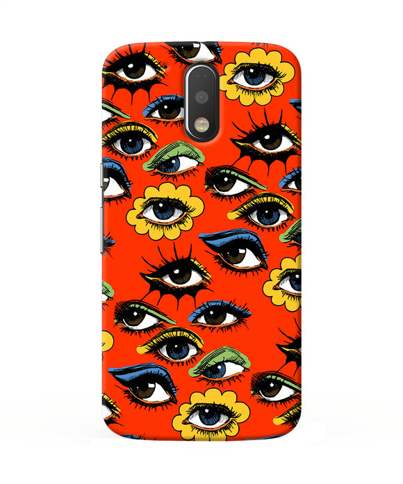 Abstract Eyes Pattern Moto G4 / G4 Plus Back Cover