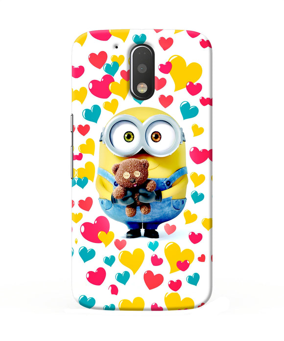 Minion Teddy Hearts Moto G4 / G4 Plus Back Cover