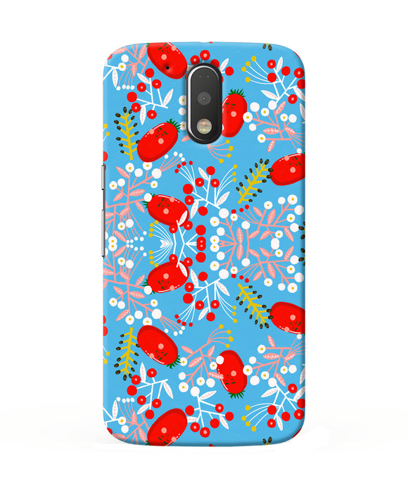 Small Red Animation Pattern Moto G4 / G4 Plus Back Cover