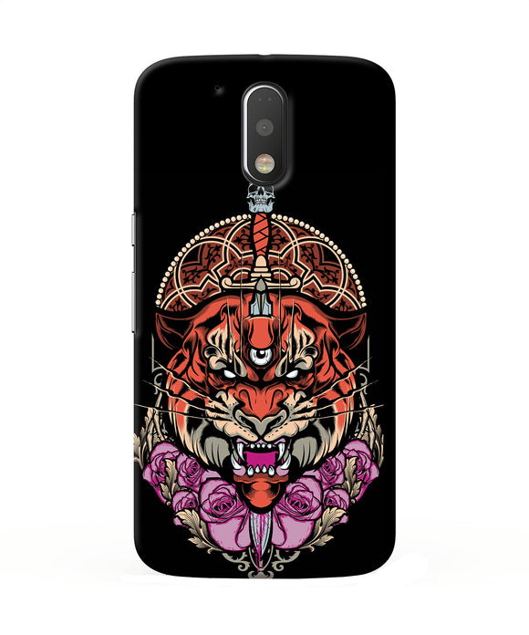 Abstract Tiger Moto G4 / G4 Plus Back Cover
