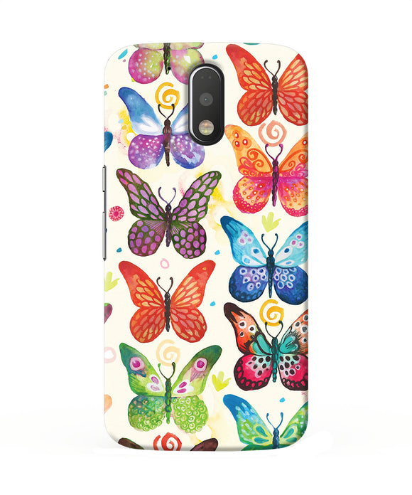 Abstract Butterfly Print Moto G4 / G4 Plus Back Cover