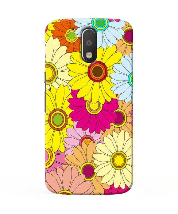Abstract Colorful Flowers Moto G4 / G4 Plus Back Cover