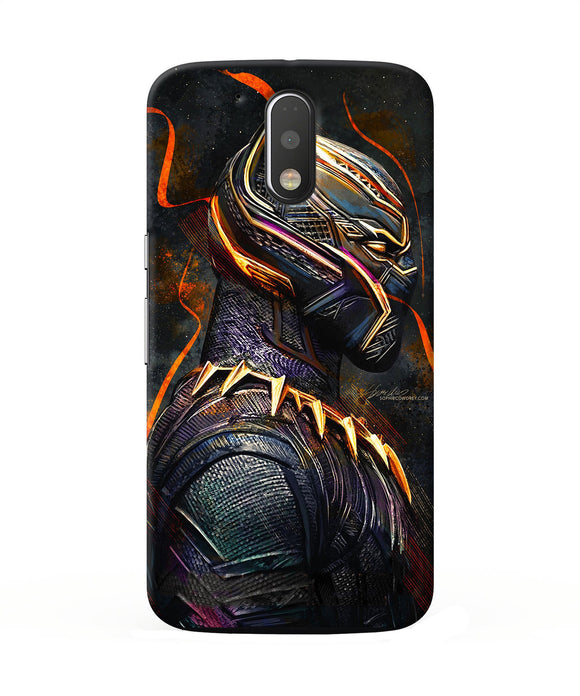 Black Panther Side Face Moto G4 / G4 Plus Back Cover