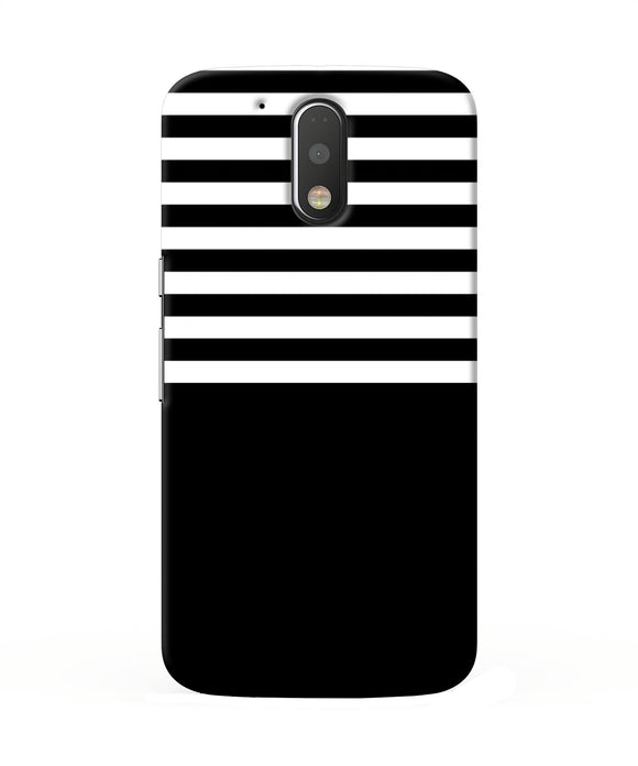 Black And White Print Moto G4 / G4 Plus Back Cover