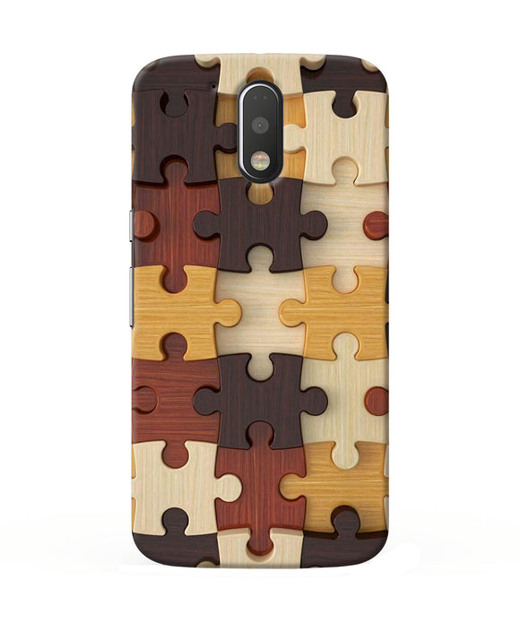 Wooden Puzzle Moto G4 / G4 Plus Back Cover