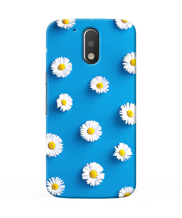 White Flowers Moto G4 / G4 Plus Back Cover