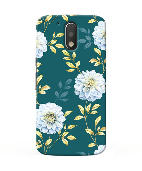 Flower Canvas Moto G4 / G4 Plus Back Cover