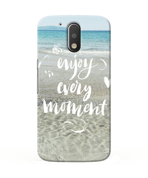 Enjoy Every Moment Sea Moto G4 / G4 Plus Back Cover