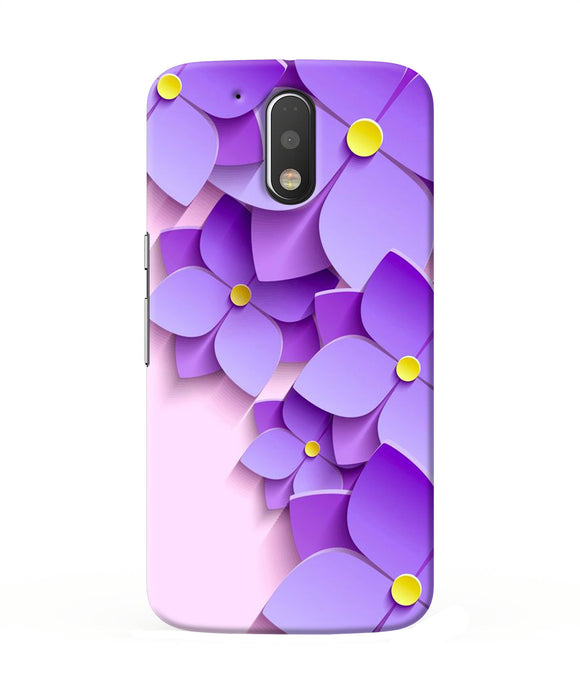 Violet Flower Craft Moto G4 / G4 Plus Back Cover