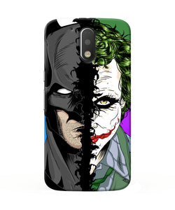 Batman Vs Joker Half Face Moto G4 / G4 Plus Back Cover