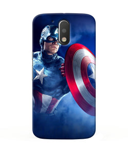 Captain America On Sky Moto G4 / G4 Plus Back Cover