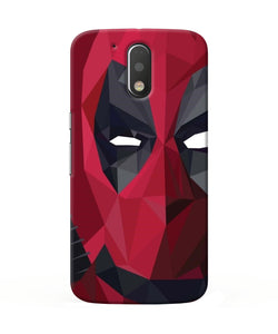 Abstract Deadpool Half Mask Moto G4 / G4 Plus Back Cover