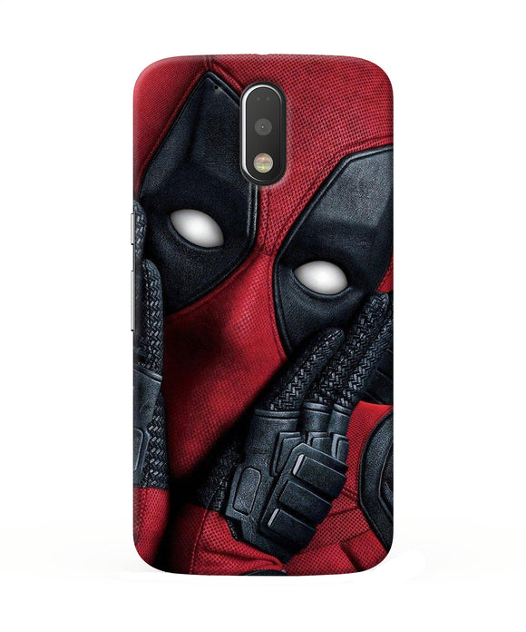 Thinking Deadpool Moto G4 / G4 Plus Back Cover