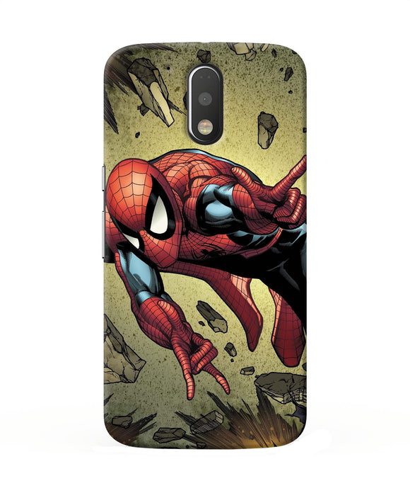 Spiderman On Sky Moto G4 / G4 Plus Back Cover