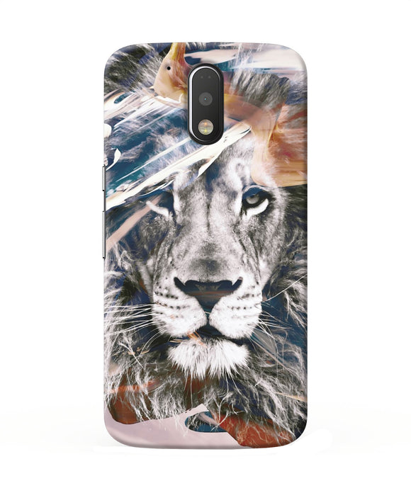 Lion Poster Moto G4 / G4 Plus Back Cover