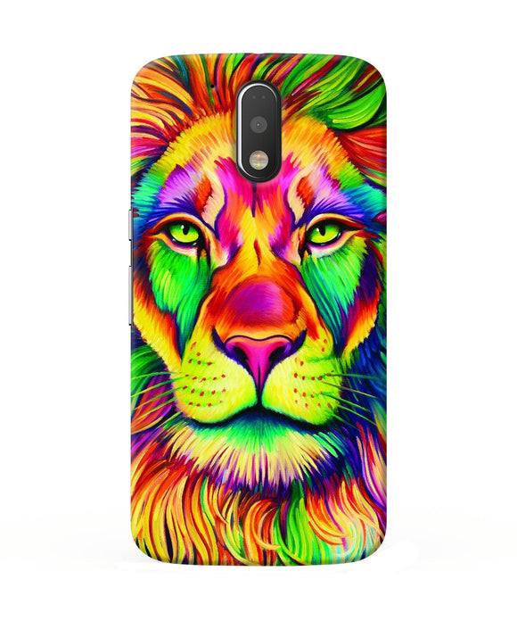 Lion Color Poster Moto G4 / G4 Plus Back Cover