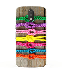 Colorful Shoelace Moto G4 / G4 Plus Back Cover