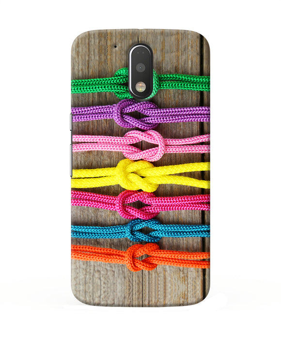 Colorful Shoelace Moto G4 / G4 Plus Back Cover