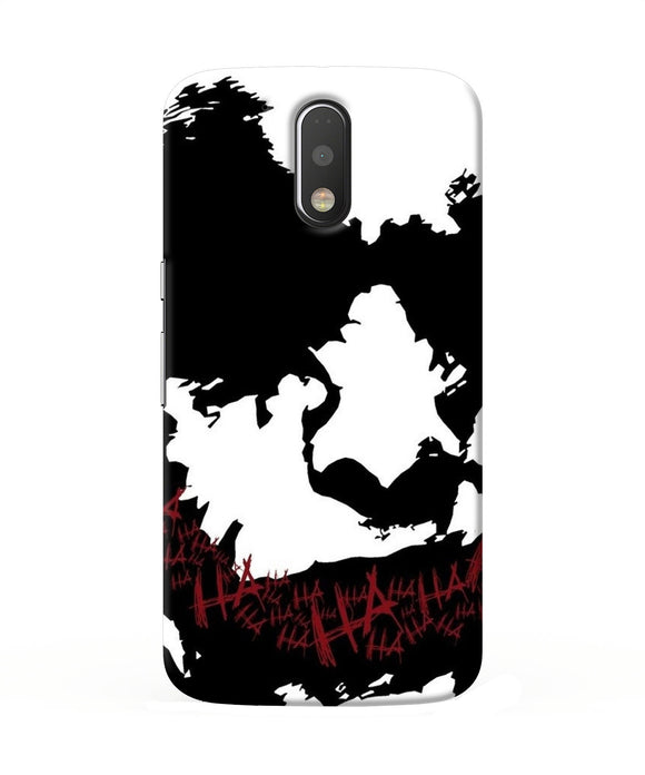 Black And White Joker Rugh Sketch Moto G4 / G4 Plus Back Cover