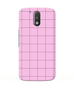 Pink Square Print Moto G4 / G4 Plus Back Cover