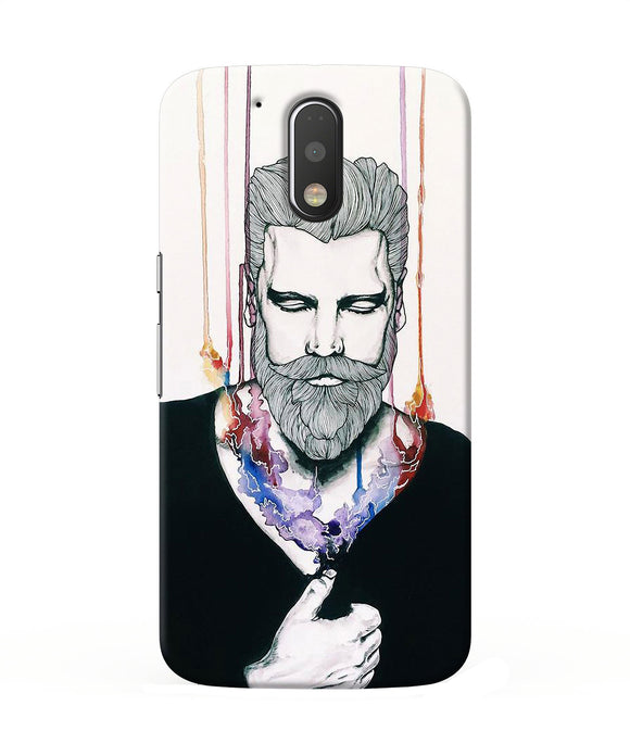 Beard Man Character Moto G4 / G4 Plus Back Cover