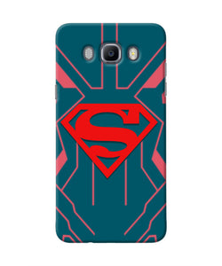 Superman Techno Samsung J7 2016 Real 4D Back Cover