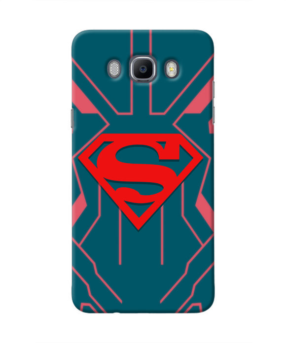 Superman Techno Samsung J7 2016 Real 4D Back Cover