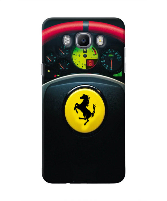 Ferrari Steeriing Wheel Samsung J7 2016 Real 4D Back Cover