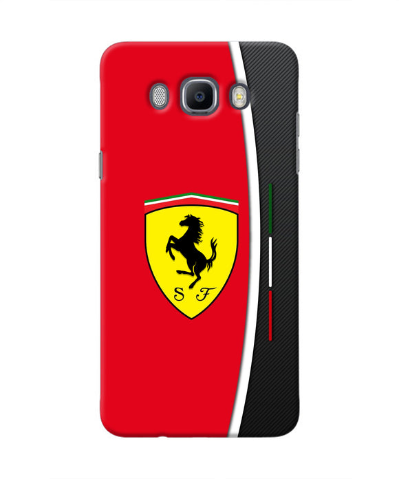 Ferrari Abstract Maroon Samsung J7 2016 Real 4D Back Cover