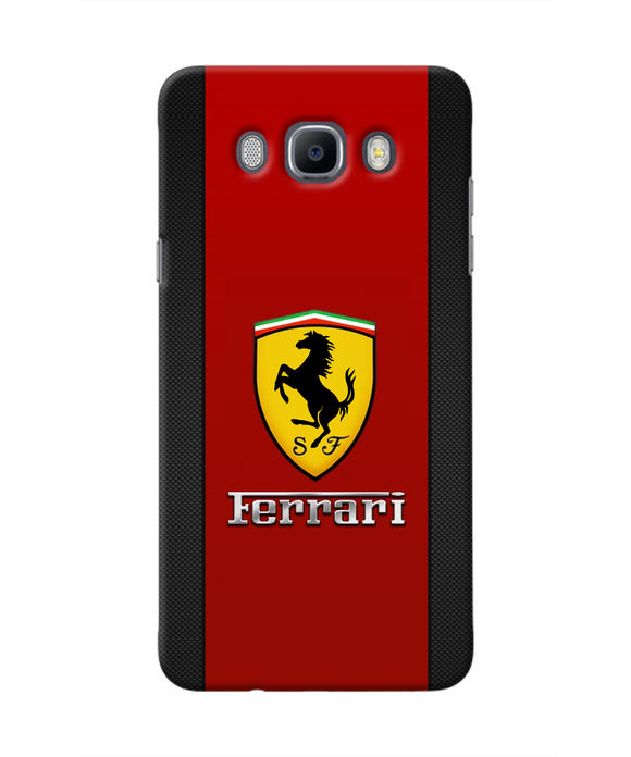 Ferrari Abstract Red Samsung J7 2016 Real 4D Back Cover