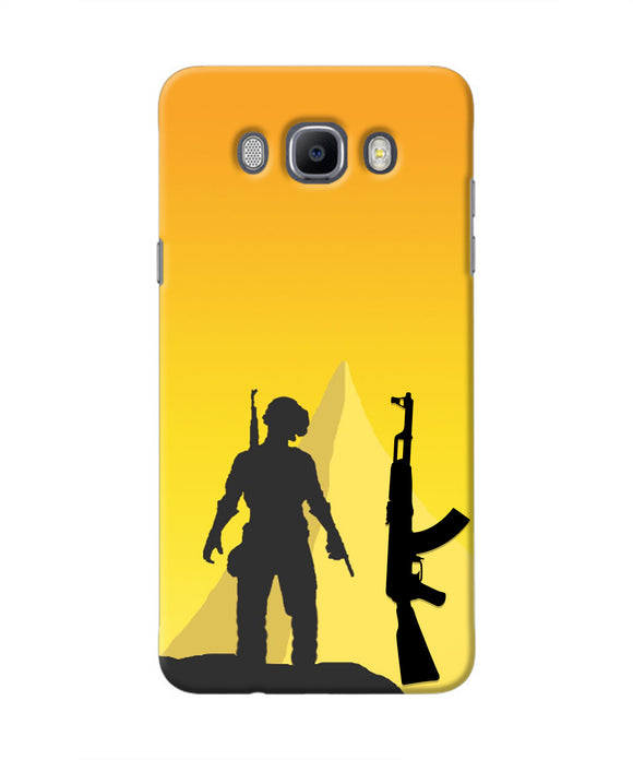 PUBG Silhouette Samsung J7 2016 Real 4D Back Cover