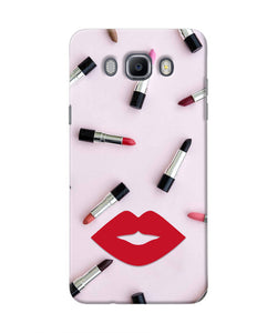 Lips Lipstick Shades Samsung J7 2016 Real 4D Back Cover