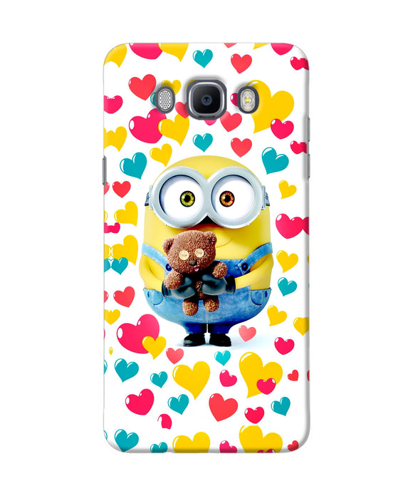 Minion Teddy Hearts Samsung J7 2016 Back Cover