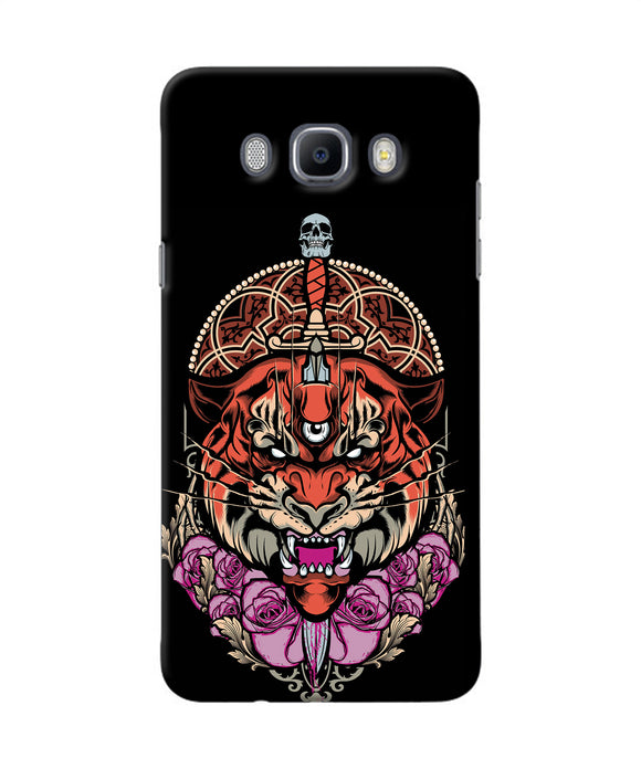 Abstract Tiger Samsung J7 2016 Back Cover