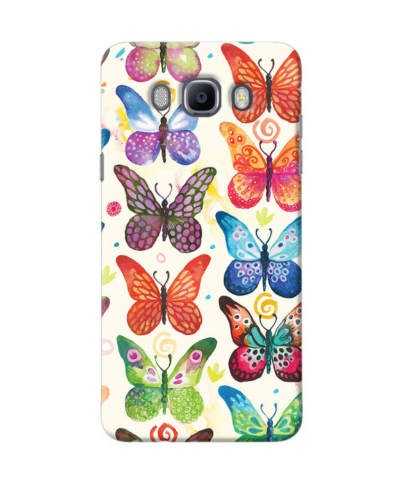 Abstract Butterfly Print Samsung J7 2016 Back Cover