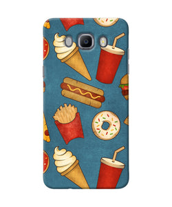 Abstract Food Print Samsung J7 2016 Back Cover