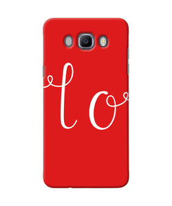 Love One Samsung J7 2016 Back Cover