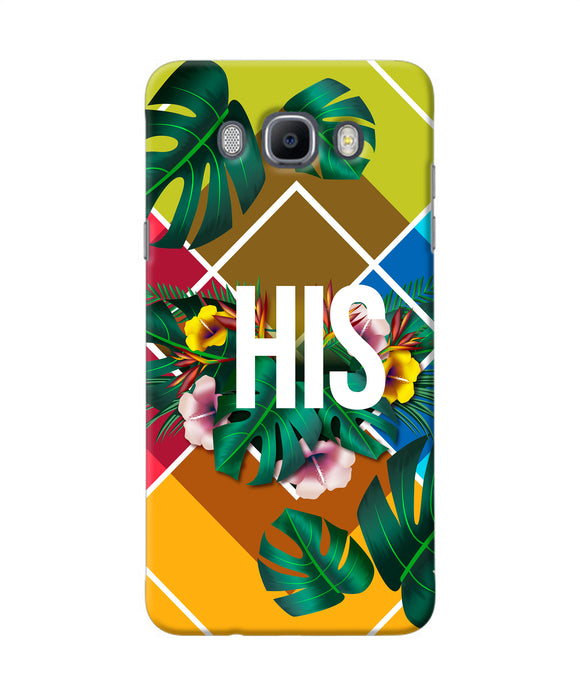 His Her One Samsung J7 2016 Back Cover