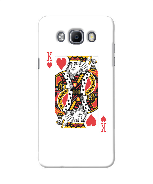 Heart King Card Samsung J7 2016 Back Cover