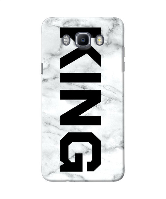 King Marble Text Samsung J7 2016 Back Cover