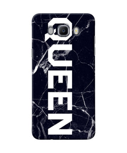 Queen Marble Text Samsung J7 2016 Back Cover