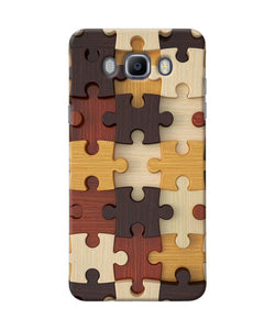 Wooden Puzzle Samsung J7 2016 Back Cover