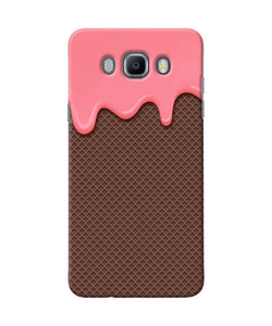 Waffle Cream Biscuit Samsung J7 2016 Back Cover