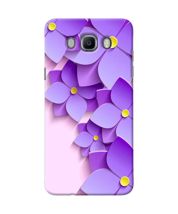 Violet Flower Craft Samsung J7 2016 Back Cover