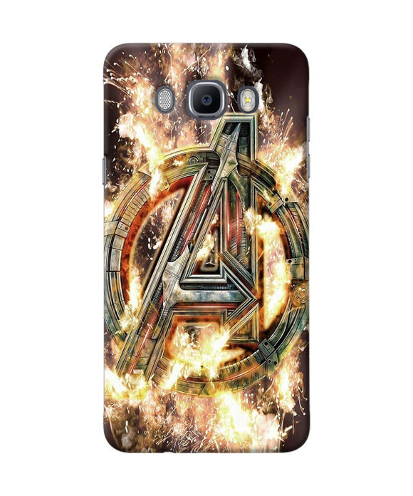 Avengers Burning Logo Samsung J7 2016 Back Cover
