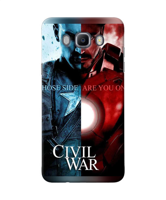 Civil War Samsung J7 2016 Back Cover