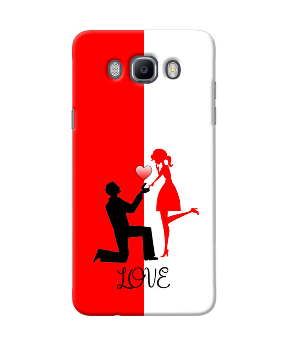 Love Propose Red And White Samsung J7 2016 Back Cover
