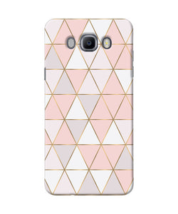 Abstract Pink Triangle Pattern Samsung J7 2016 Back Cover